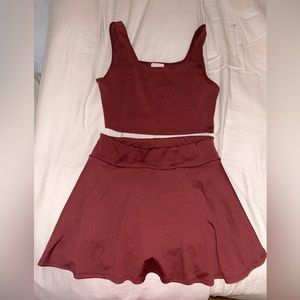 Free People tennis skort set